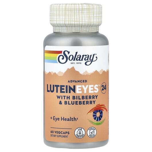 Основне фото товара Solaray, Advanced Lutein Eyes 24 mg, Лютеїн 24 мг, 60 капсул