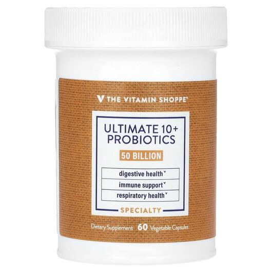 Основне фото товара Ultimate 10+ Probiotics 50 Billion CFU, Пробіотики, 60 капсул