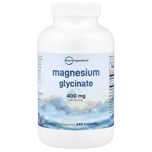 Основне фото товара Magnesium Glycinate, Гліцинат магнію, 240 капсул