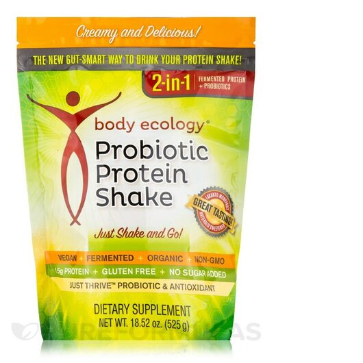 Основне фото товара Body Ecology, Probiotic Protein Shake, Пробіотики, 525 г
