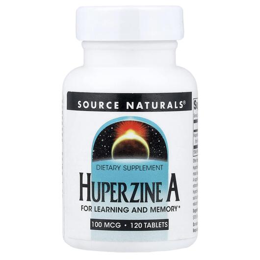 Основне фото товара Source Naturals, Huperzine A 100 mcg, Гіперзин А, 120 таблеток