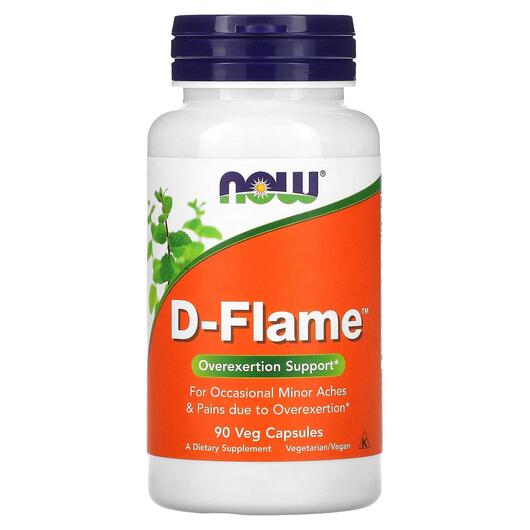 Основне фото товара NOW, D-Flame, Підтримка стресу, 90 капсул