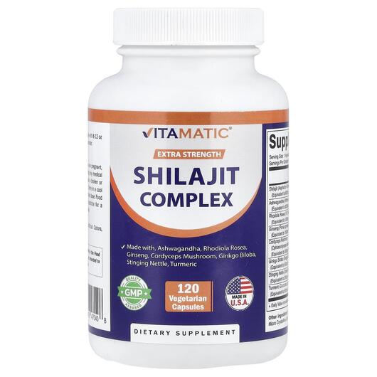 Основное фото товара Vitamatic, Шилайт, Shilajit Complex, 120 капсул