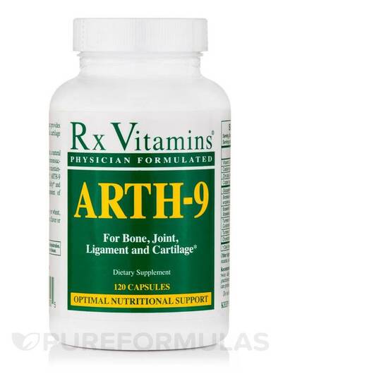 Основне фото товара Rx Vitamins, Arth-9, Підтримка суглобів, 120 капсул