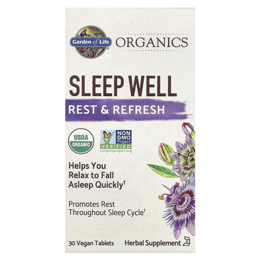 Основне фото товара Sleep Well Rest & Refresh, Підтримка здорового сну, 30 таблет