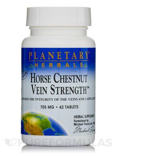 Основне фото товара Horse Chestnut Vein Strength 705 mg, Кінський каштан, 42 таблеток