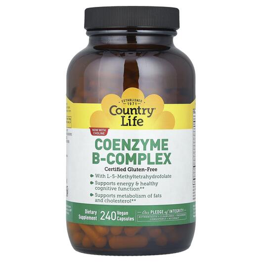 Основне фото товара Coenzyme B-Complex Caps, Вітаміни групи В Кофермент, 240 капсул
