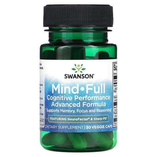 Основне фото товара Mind-Full Cognitive Performance Advanced, Підтримка мозку, 30 кап