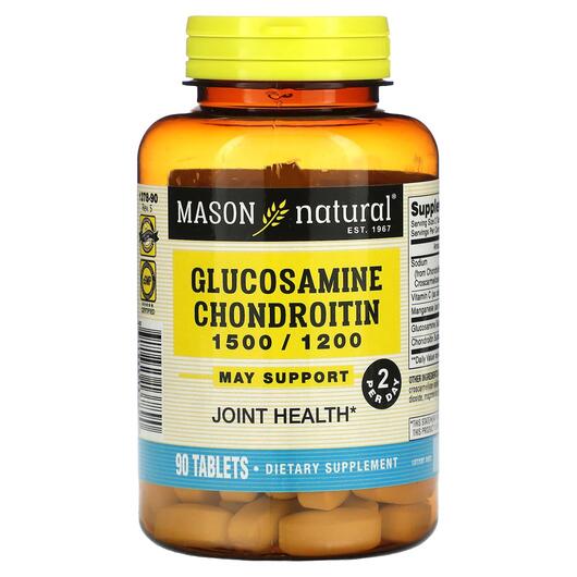 Основне фото товара Glucosamine Chondroitin, Глюкозамін Хондроітин, 90 таблеток
