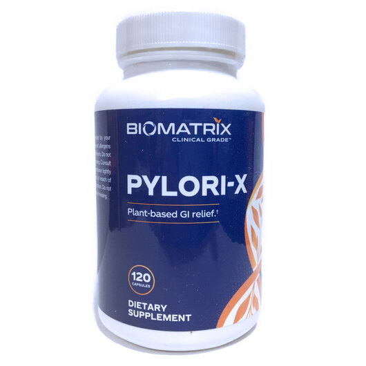 Основне фото товара BioMatrix, Pylori-X, Підтримка Гастриту, 120 капсул