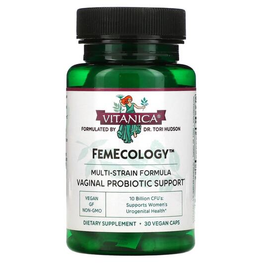 Основне фото товара FemEcology Vaginal Probiotic Support, Пробіотики для жінок, 30 ка