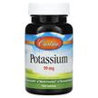 Carlson, Potassium 99 mg, Калій, 100 таблеток