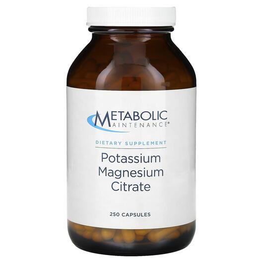 Основне фото товара Potassium Magnesium Citrate, Магній Калій, 250 капсул