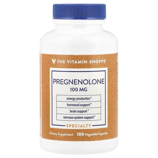 Основне фото товара TheVitaminShoppe, Pregnenolone 100 mg, Прегненолон, 100 капсул