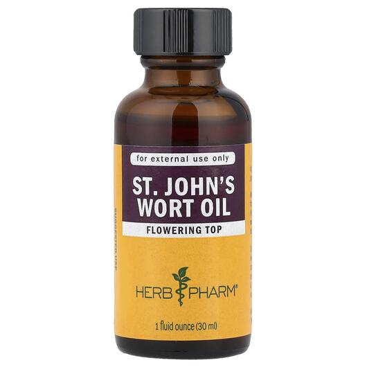 Основне фото товара Herb Pharm, St. John's Wort Oil, Звіробій, 29.6 мл