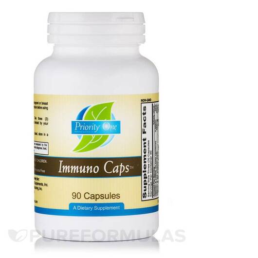 Основне фото товара Priority One, Immuno Caps, Підтримка імунітету, 90 капсул