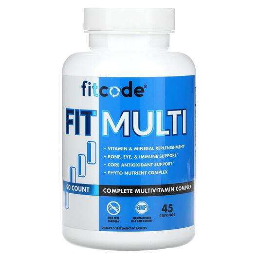 Основне фото товара Fit Multi Complete Multivitamin Complex, Вітамін C, 90 таблеток