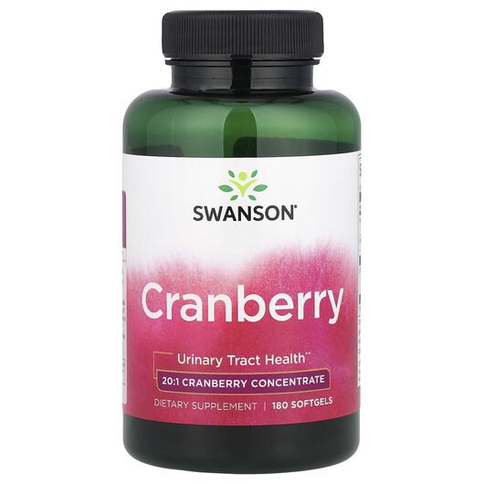 Основне фото товара Swanson, Cranberry, Журавлина, 180 капсул