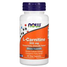 L карнітин 500 мг L-Carnitine 500 mg NOW 60 капсул L карнітин 500 мг L-Carnitine 500 mg NOW 60 капсул