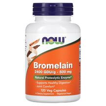 Bromelain 500 mg Бромелайн 500 мг NOW 120 капсул