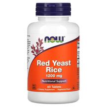 Червоний дріжджовий рис Red Yeast Rice 1200 mg NOW