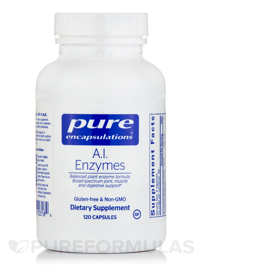 Основне фото товара Pure Encapsulations, A.I. Enzymes, Ферменти, 120 капсул