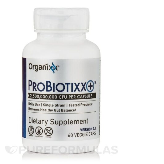 Основное фото товара Organixx, Пробиотики, ProBiotixx+, 60 капсул