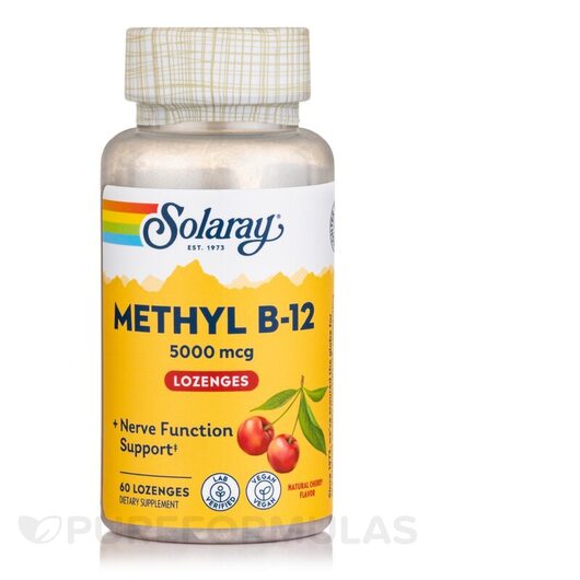 Основное фото товара Methyl B-12 Natural Cherry Flavor, Витамин B12 Кобаламин, 60 табл