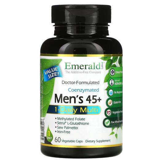 Основне фото товара Coenzymated Men's 45+ 1-Daily Multi, Мультивітаміни, 60 капс