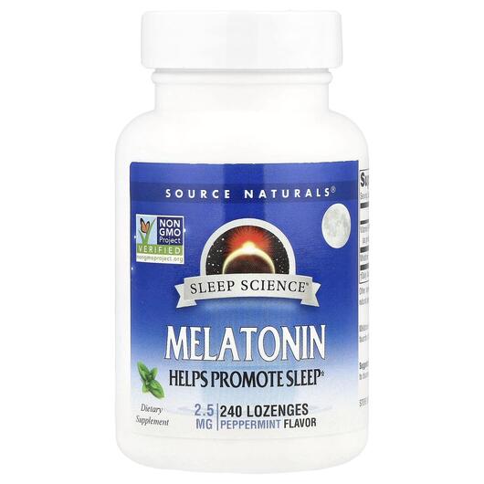 Основне фото товара Melatonin Peppermint 2.5 mg, Мелатонін, 240 таблеток