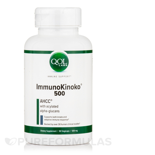 Основне фото товара Quality of Life, ImmunoKinoko 500 mg, Іммуно Кіноко, 90 VegiCaps