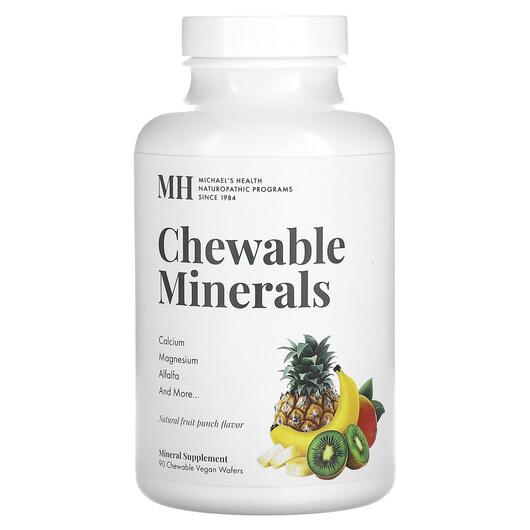 Основне фото товара Chewable Minerals Natural, Мінеральні добавки, 90 Chewable Vegan 