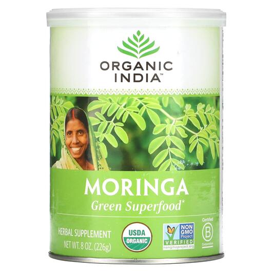 Основне фото товара Organic India, Moringa, Моринга, 226 г
