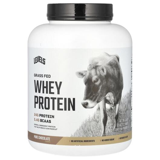Основне фото товара Grass Fed Whey Protein Powder Pure Chocolate, Протеїн Ізолят, 2.2