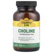 Country Life, Choline 100, Холін, 100 таблеток