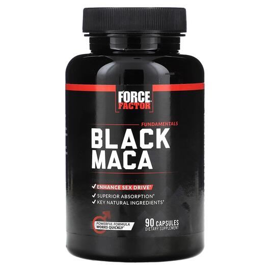 Основне фото товара Force Factor, Black Maca, Мака, 90 капсул