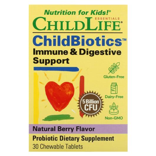 Основне фото товара LiveBiotics Immune & Digestive Support, Пробіотики, 30 цукеро
