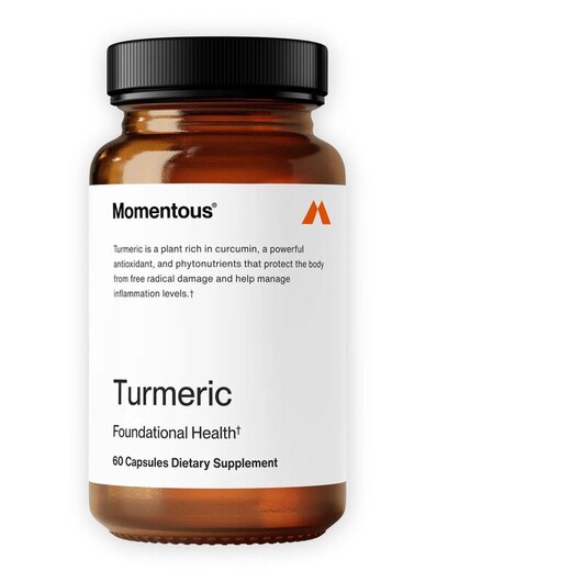 Основне фото товара Momentous, Turmeric, Екстракт кореня куркуми, 60 капсул