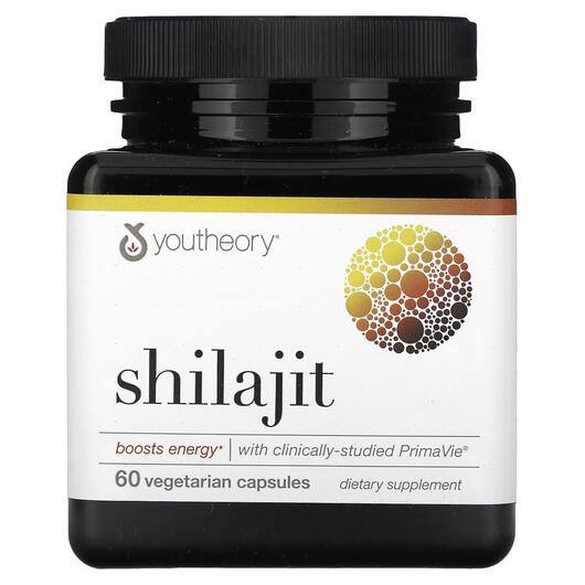 Основне фото товара Youtheory, Shilajit, Шилайт, 60 капсул