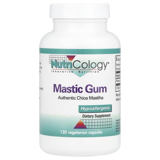 Основне фото товара Nutricology, Mastic Gum 500 mg, Мастикова смола, 120 капсул