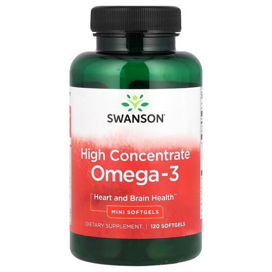 Основне фото товара High Concentrate Omega-3, Риб'ячий жир Омега-3, 120 капсул