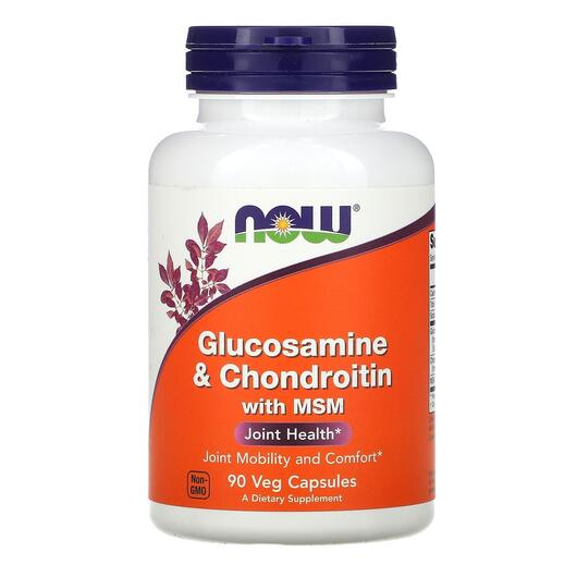 Основне фото товара Glucosamine Chondroitin with MSM, Глюкозамін з МСМ, 90 капсул