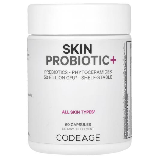 Основне фото товара CodeAge, Skin Probiotic 50 Billion CFU, Пробіотики, 60 капсул