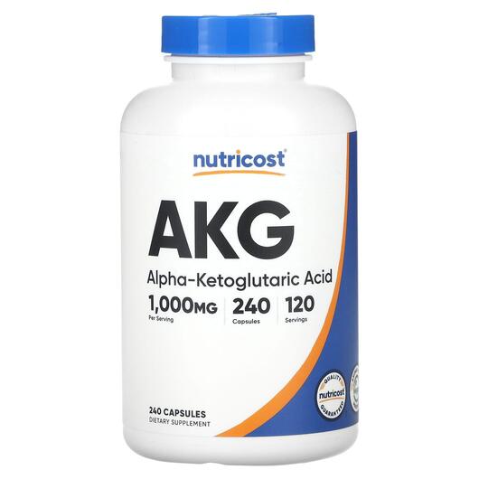 Основне фото товара AKG Alpha-Ketoglutaric Acid, Альфа кетоглутарова кислота, 240 кап