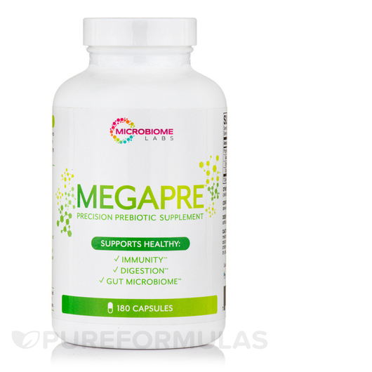 Основне фото товара Microbiome Labs, MegaPre Capsules, Пребіотики, 180 капсул