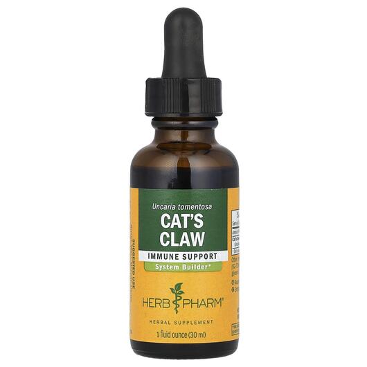 Основне фото товара Herb Pharm, Cat's Claw, Котячий кіготь, 30 мл
