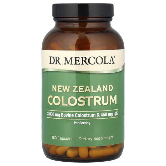 Основне фото товара Dr. Mercola, New Zealand Colostrum, Колострум, 180 капсул