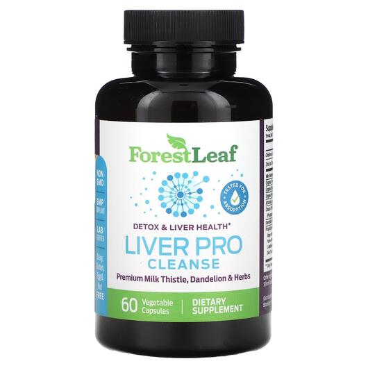 Основне фото товара Forest Leaf, Liver Pro Cleanse, Детокс та очищення, 60 капсул