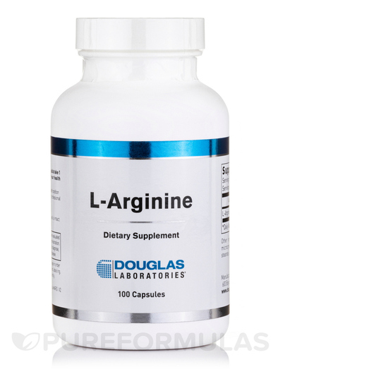 Основне фото товара Douglas Laboratories, L-Arginine, L-Аргінін, 100 капсул
