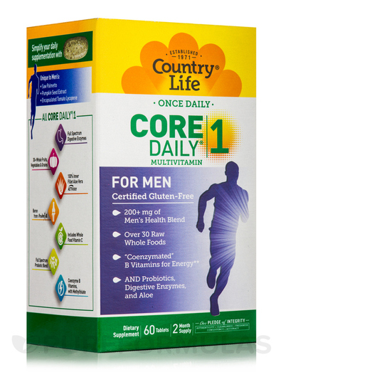 Основне фото товара Core Daily 1 Multivitamin for, Вітаміни для чоловіків, 60 таблето